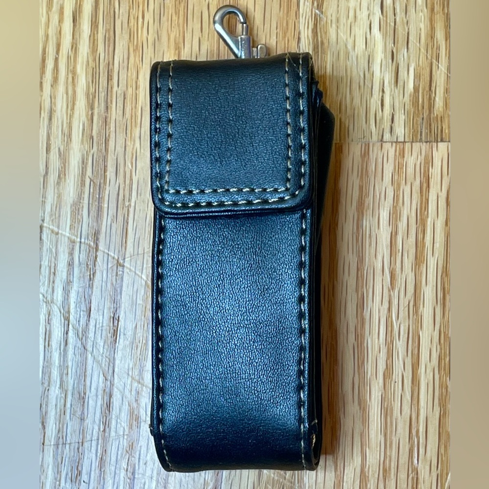 Fossil leather lipstick case